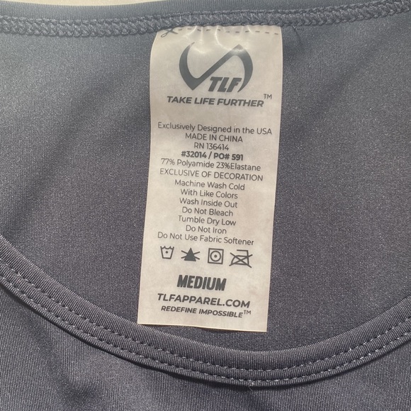 TLF Crop Top Medium Black - Picture 3 of 5